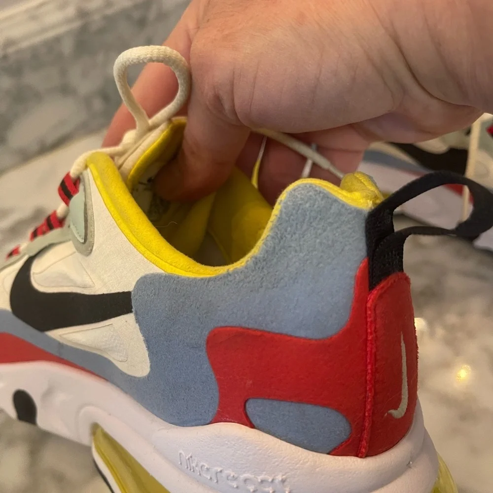 Nike Women's Air Max 270 React Bauhaus Phantom Black Blue Shoe AT6174-002 Size 9 - Picture 13 of 13